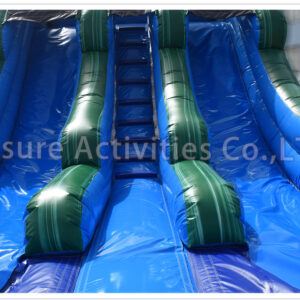 15ft double lane water slide marble green sl