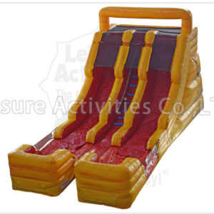 15ft double lane water slide marble red sl (copy)