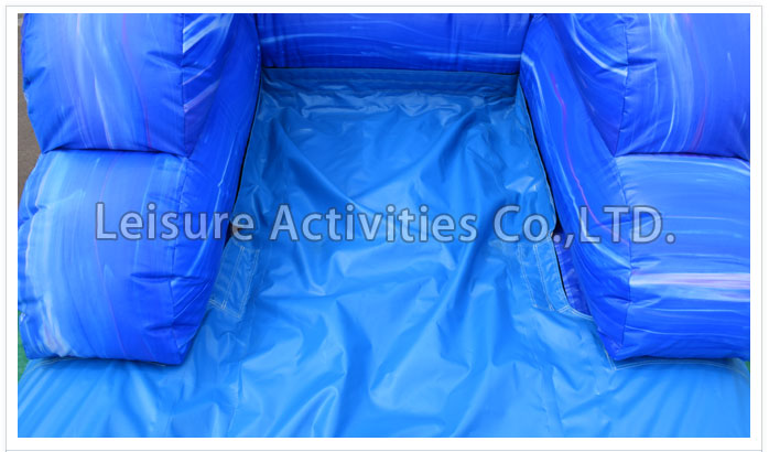15ft single lane water slide marble blue sl