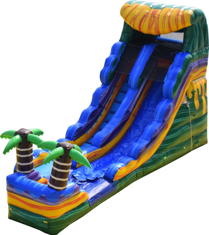 16ft Single Lane Water Slide - Green Oasis - SL - Leisure Activities USA