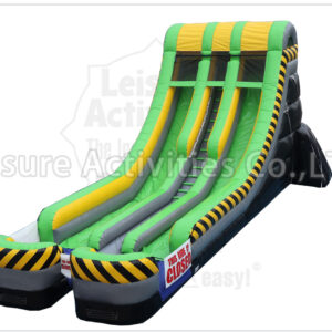 18ft double lane water slide caution sl