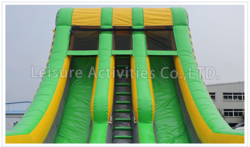 18ft double lane water slide caution sl