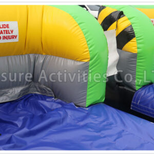 18ft double lane water slide caution sl