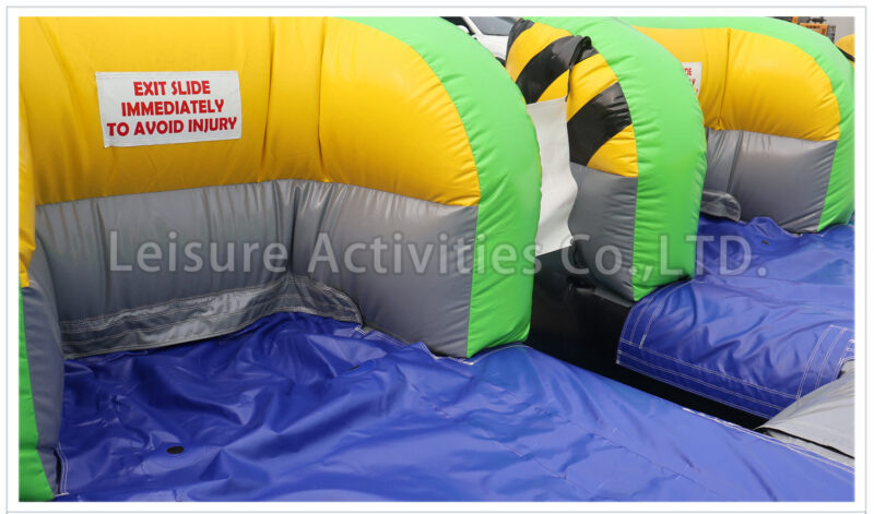 18ft double lane water slide caution sl