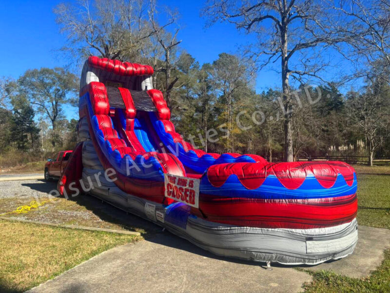 18ft lava single lane water slide stone rpl