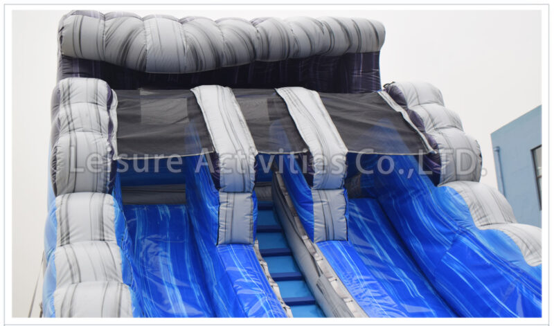 18ft wave double lane water slide marble blue rpl (copy)