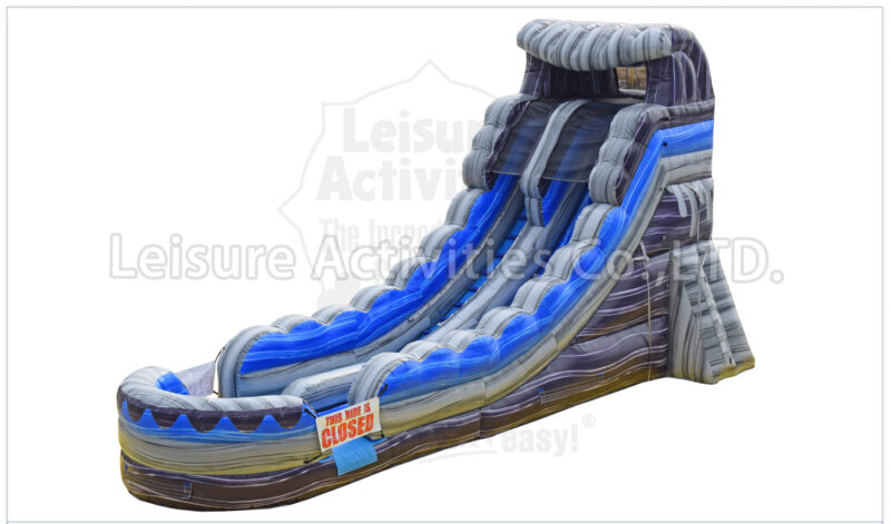 18ft wave single lane water slide marble blue rpl (copy)