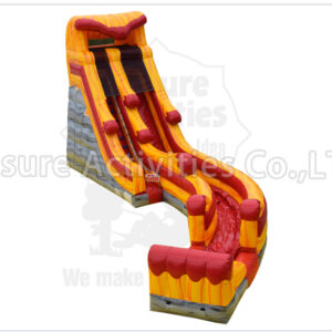 20ft volcano double lane water slide marble red sl (copy)