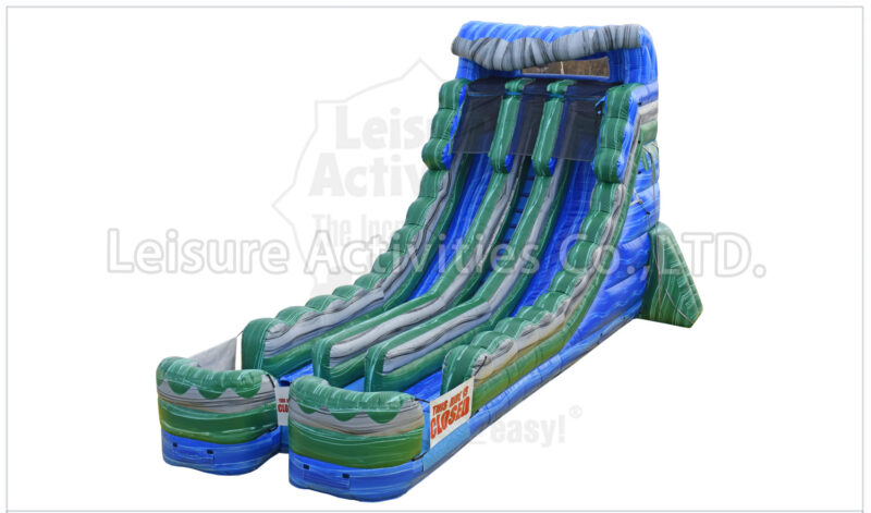 20ft volcano double lane water slide marble red sl (copy)