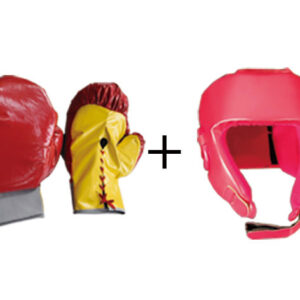 boxing gloves (1 pair) + headgear (1 pc)