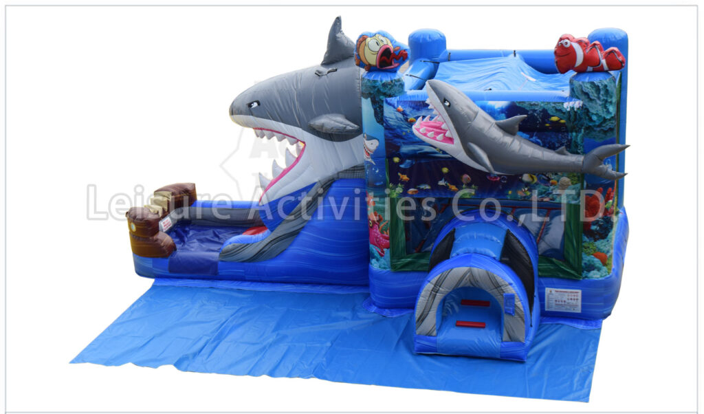 Shark Inflatable Combo Shark Combo Wet/Dry-V-SL (include ground cover) - Leisure Activities USA