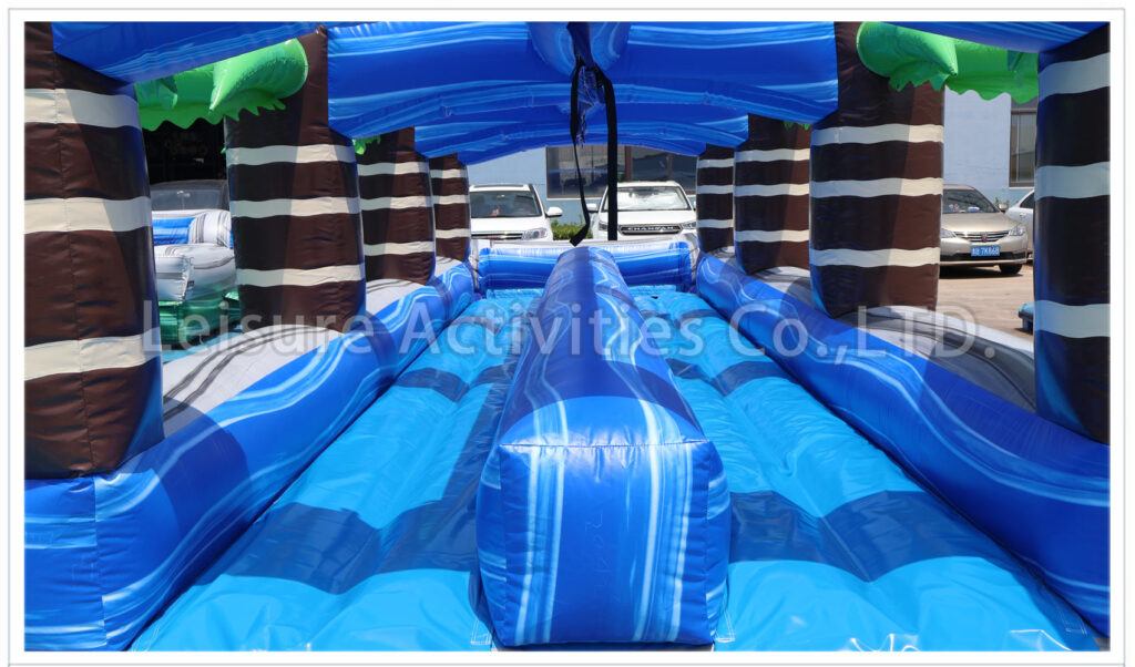 Tropical Double Lane Slip N Slide-PL - Leisure Activities USA