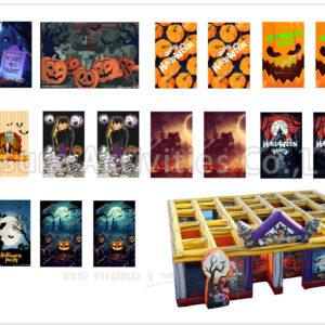 hybrid maze fall/halloween/christmas/spring/winter　　 (18pcs single side artworks)(price per set per theme)