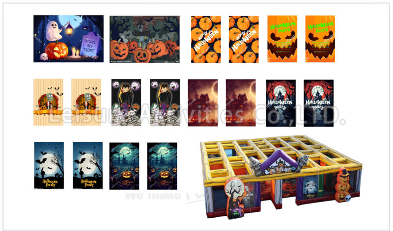 hybrid maze fall/halloween/christmas/spring/winter　　 (18pcs single side artworks)(price per set per theme)