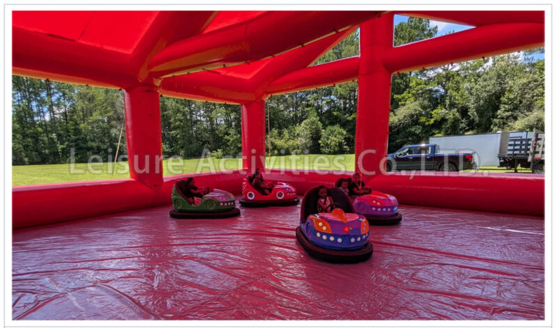 carnival themed bumper car arena