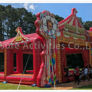 carnival themed bumper car arena
