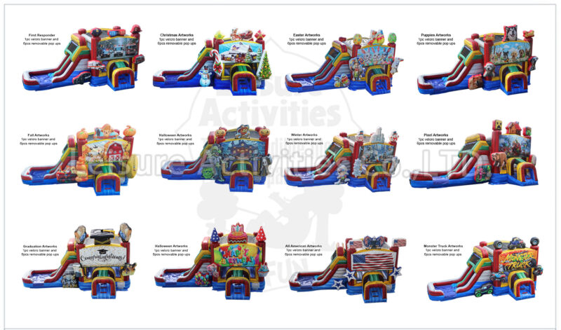 hybrid double lane combo wet/dry artworks / each set