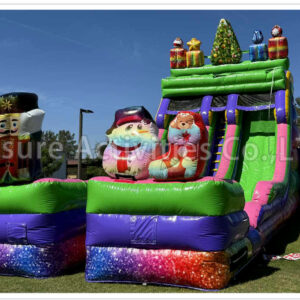 22ft hybrid halloween & christmas double lane water slide sl