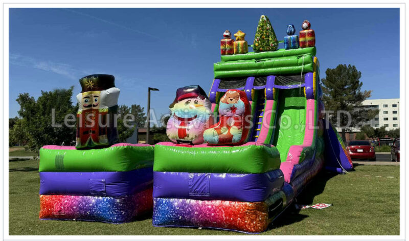 22ft hybrid halloween & christmas double lane water slide sl