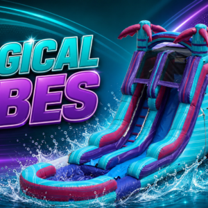 18ft magical vibes single lane water slide ripl
