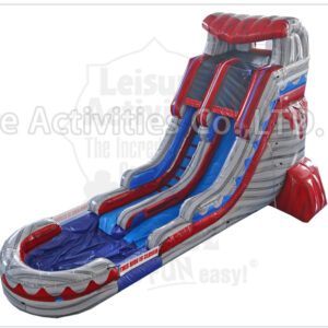 18ft lava stone single lane water slide ripl