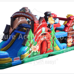 three little pigs obstacle wet/dry