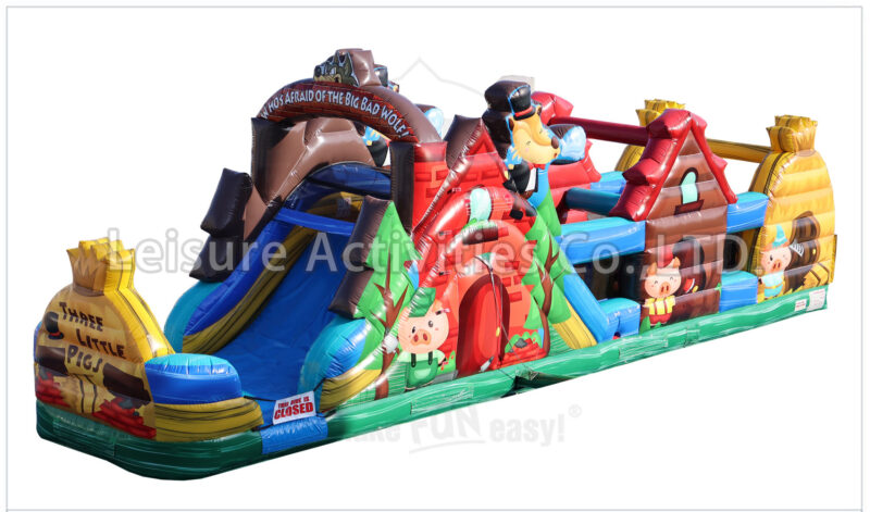 three little pigs obstacle wet/dry