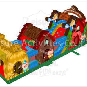 three little pigs obstacle wet/dry