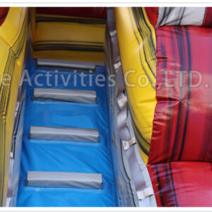 18ft volcano marble red double lane water slide ripl