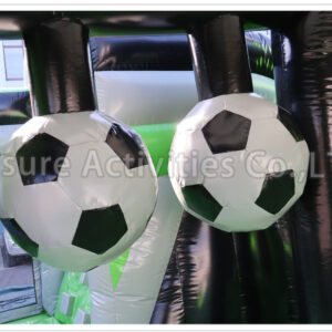 soccer bouncer combo double lane wet/dry