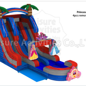 18ft hybrid double lane water slide ripl (max height 19ft)