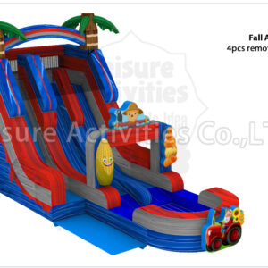 18ft hybrid double lane water slide ripl (max height 19ft)