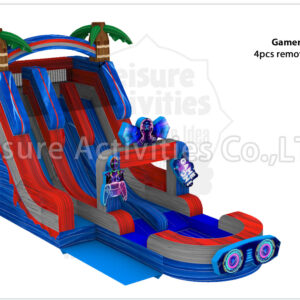 18ft hybrid double lane water slide ripl (max height 19ft)