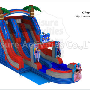 18ft hybrid double lane water slide ripl (max height 19ft)