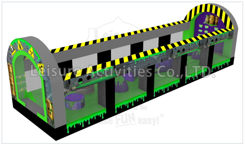 36ft toxic fun runners obstacle course