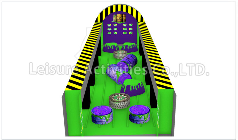 36ft toxic fun runners obstacle course