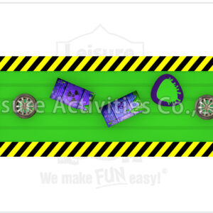 36ft toxic fun runners obstacle course