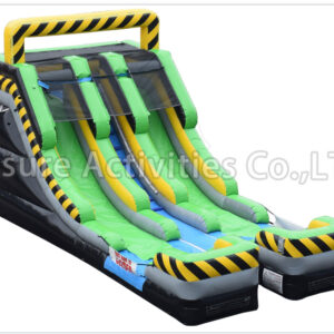 15ft double lane water slide caution sl