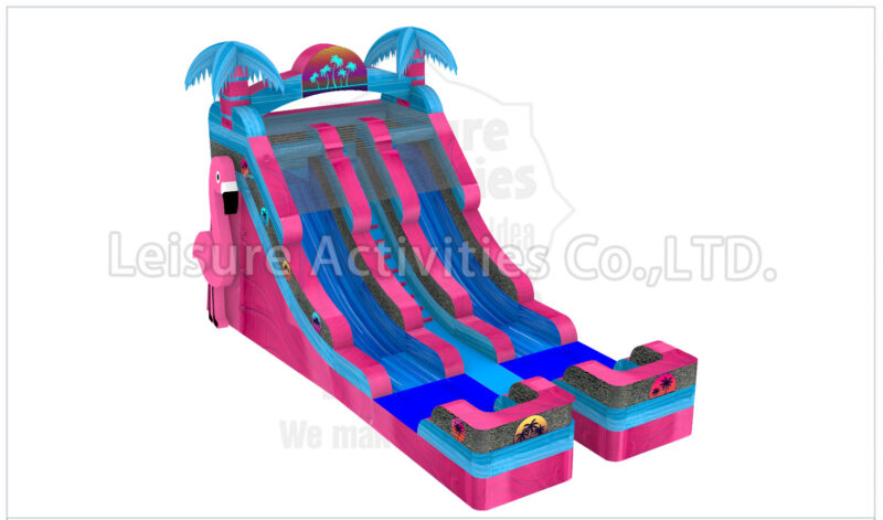 16ft double lane water slide phoebe's flamingo oasis sl