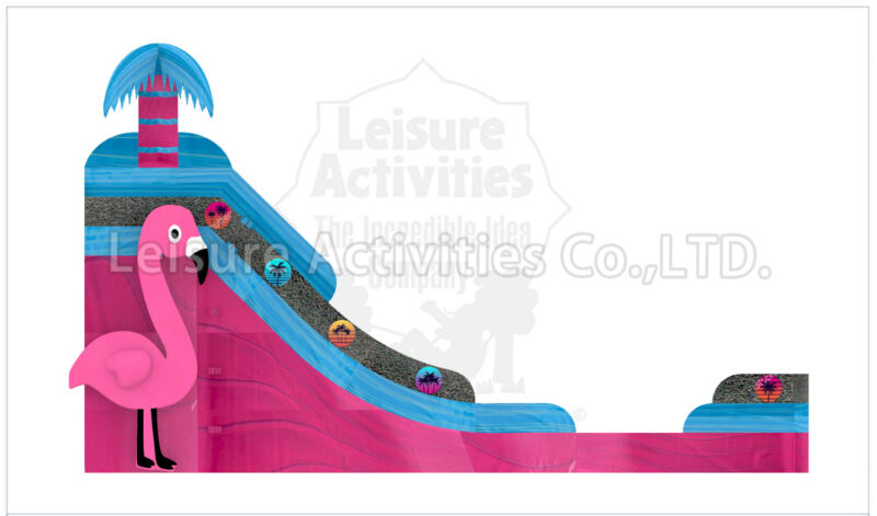 16ft double lane water slide phoebe's flamingo oasis sl