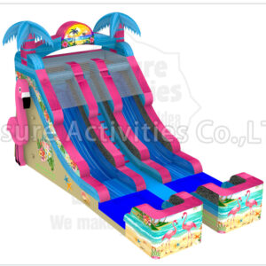 16ft double lane water slide phoebe's flamingo oasis sl
