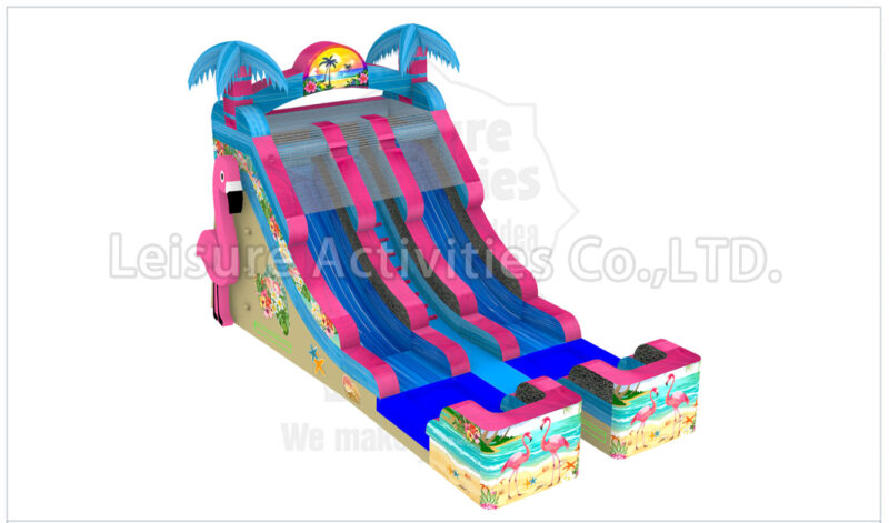 16ft double lane water slide phoebe's flamingo oasis sl