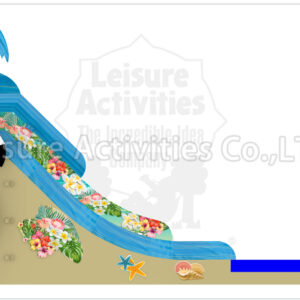 16ft double lane water slide phoebe's flamingo oasis sl