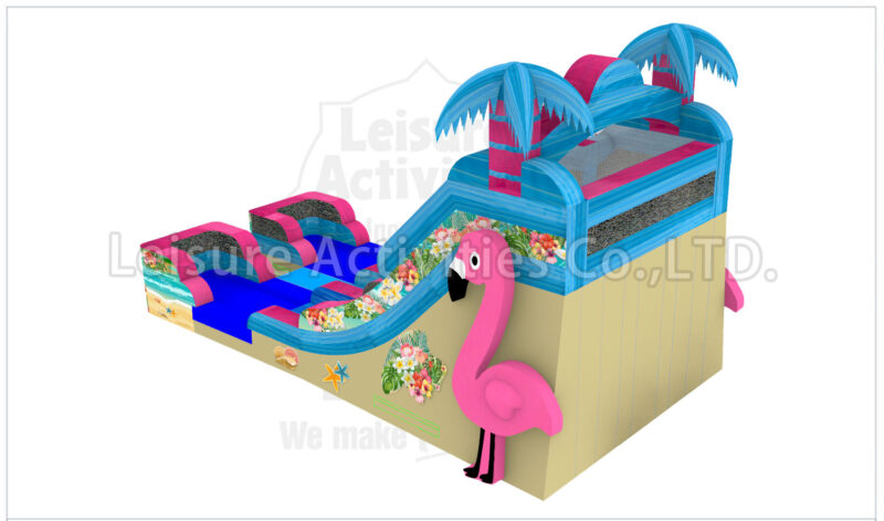 16ft double lane water slide phoebe's flamingo oasis sl