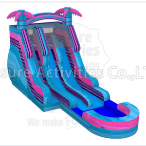18ft magical vibes double lane water slide ripl