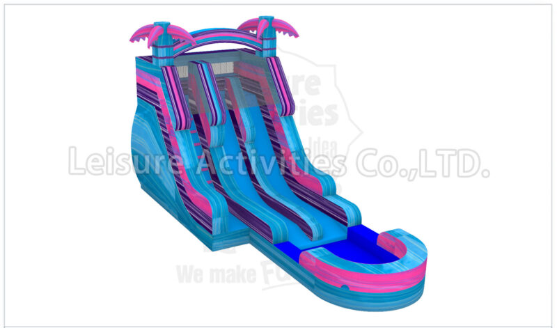 18ft magical vibes double lane water slide ripl