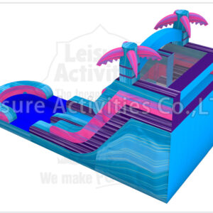 18ft magical vibes double lane water slide ripl