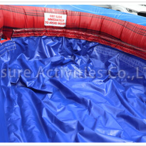 18ft red blue double lane water slide ripl