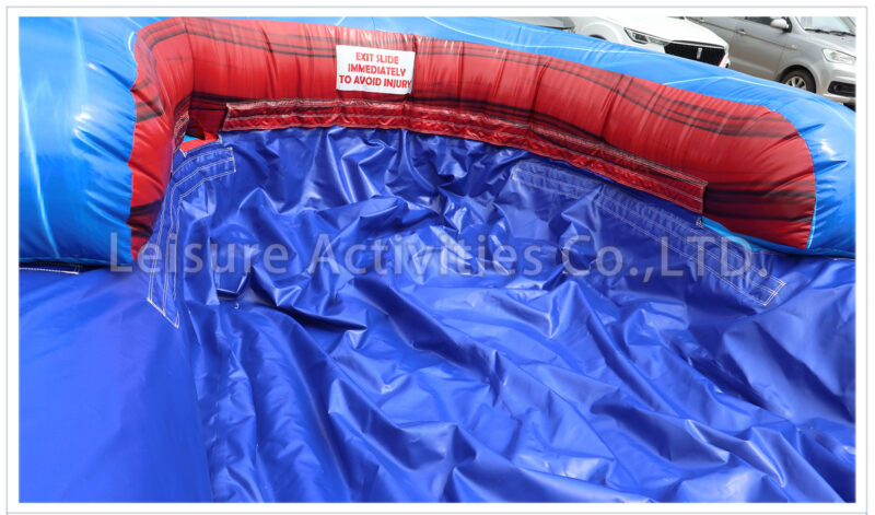 18ft red blue double lane water slide ripl