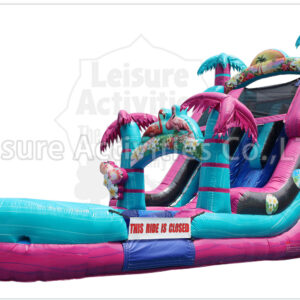 19ft double lane water slide palm beach ripl